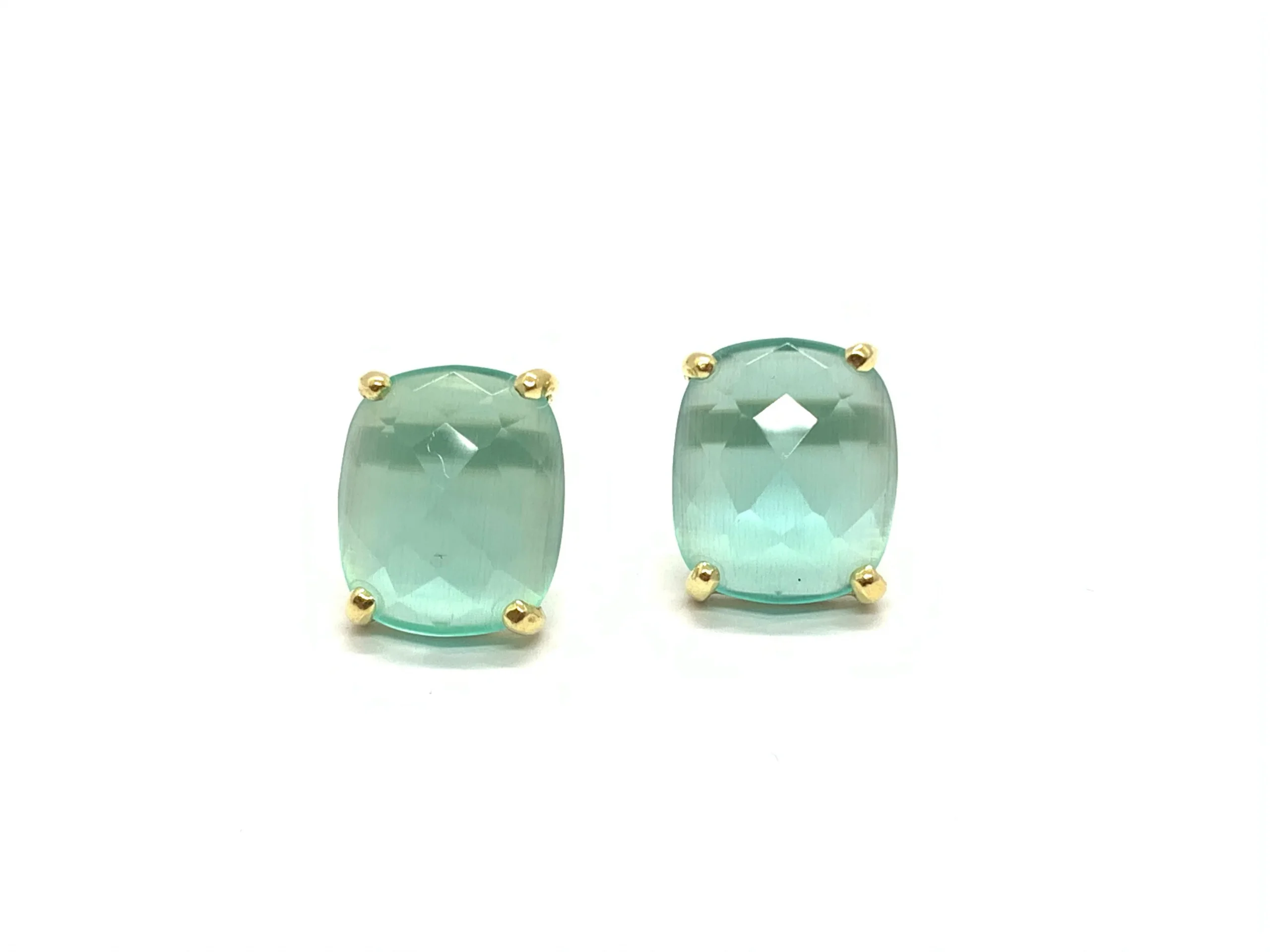 Unique Gems Orecchini Rotondi In Pietra Di Luna 2.2 Carati – Argento 925 Ipoallergenici